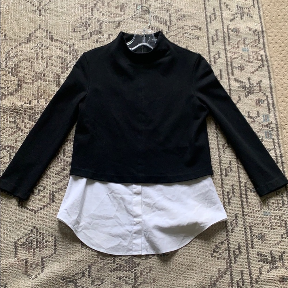 Theory mixed media top